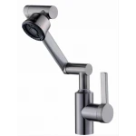 Змішувач для кухні SLAT SAT-40501GG з поворотним виливом діаметром 35 мм