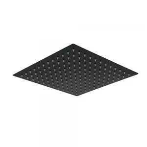 Воронка душевая потолочная WEZER WKY-21-BLACK 200x200 мм квадратная нержавеющая сталь черная