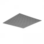 Лейка душевая потолочная WEZER WKY-21-GUNGREY квадратная 200x200 мм нержавеющая сталь оружейная сталь