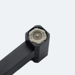 Смеситель для биде GAPPO G2017-6 однорычажный латунный черный диаметр 35 мм