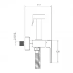 Душ гигиенический GAPPO G2017-9 однорычажный латунный Ø35