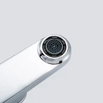 Смеситель для умывальника GAPPO G1010 однорычажный с литым изливом хромированный крепеж гайкой Ø35