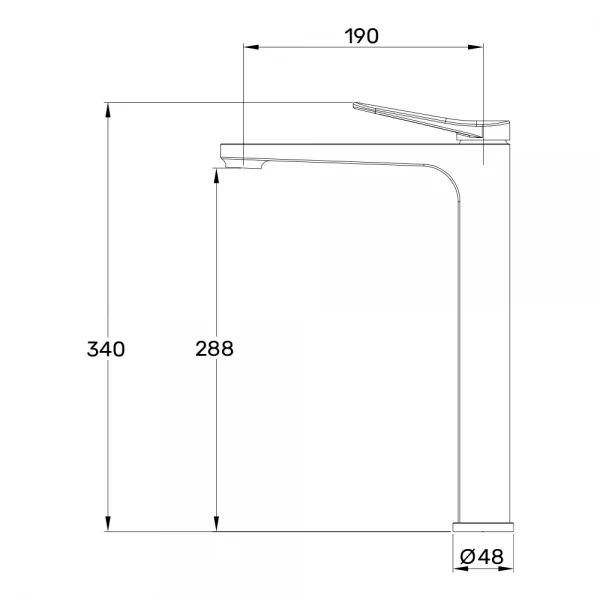 Смеситель для умывальника GAPPO G1010-23 однорычажный с литым изливом крепление гайкой Ø35 сатин золотой