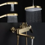 Душевая система GAPPO G2410-3 с тремя функциями латунная Ø35 золотой сатин