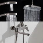 Душевая система GAPPO G2410-9 с тремя функциями латунная Ø35 (гангрей)