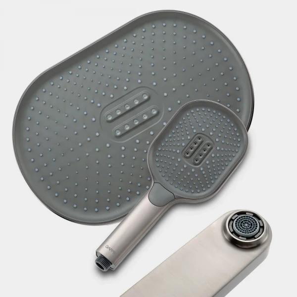 Душевая система GAPPO G2410-9 с тремя функциями латунная Ø35 (гангрей)