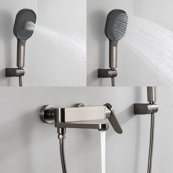 Смеситель для ванны GAPPO G3210-9 однорычажный с коротким поворотным изливом латунный Ø35