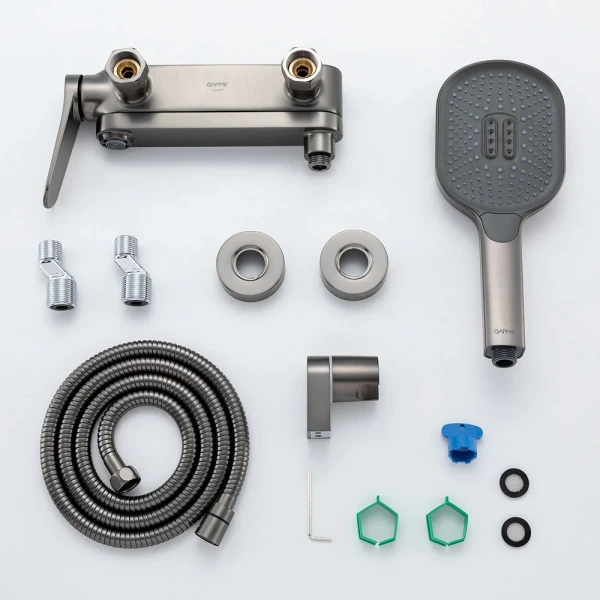 Смеситель для ванны GAPPO G3210-9 однорычажный с коротким поворотным изливом латунный Ø35