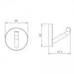 G30705-13 гачок (сатин золотий) {40/1}