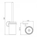 G30710-3 йорж/скло настінний (сатин золотий) {10/1}