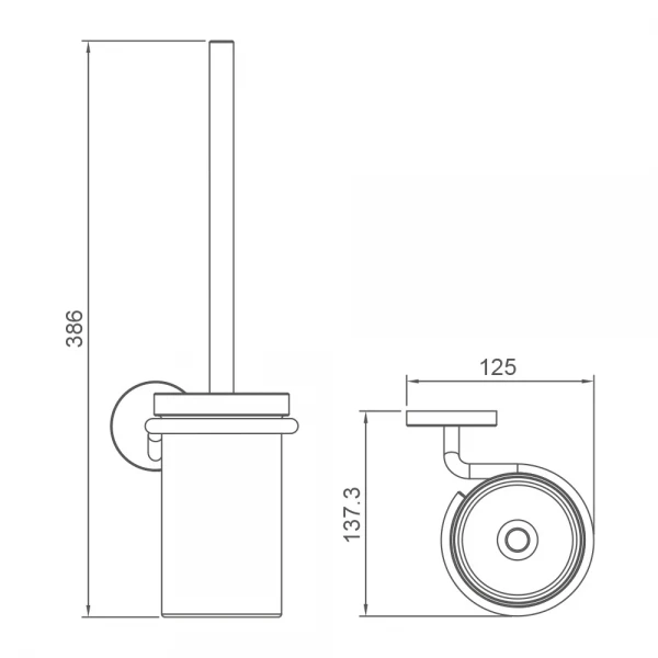 G30710-3 йорж/скло настінний (сатин золотий) {10/1}