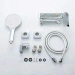 Смеситель для ванны FRAP F3275 однорычажный с поворотным изливом-переключателем хромированный латунный корпус Ø35