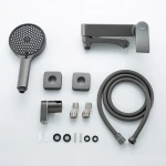 Смеситель для ванны FRAP F3275-19 однорычажный с литым изливом латунный корпус Ø35