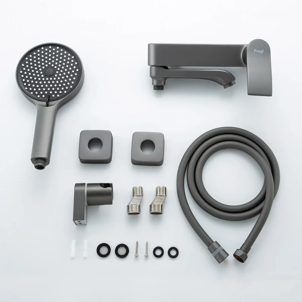 Смеситель для ванны FRAP F3275-19 однорычажный с литым изливом латунный корпус Ø35