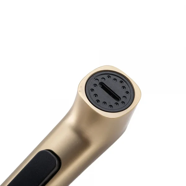 F2076-3 душ гігієнічний з бумаготримачем та полицею Ø25 (сатин золотий) {10/1}