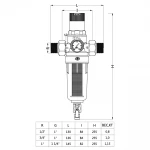 Фильтр промывной ITAL 3/4