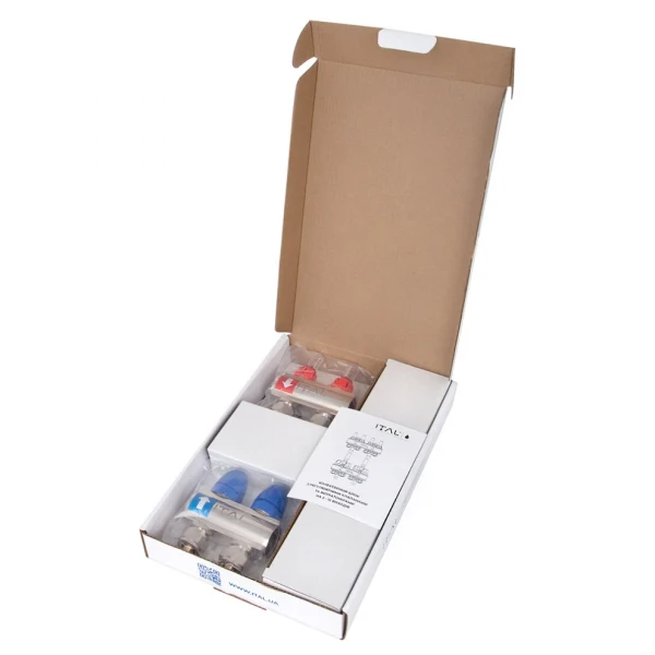 Колектор ITAL для теплої підлоги латунний нікельований 1