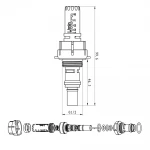 Витратомір ITAL для колектора нікельований