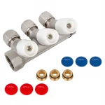 Колектор для теплої підлоги ITAL 3 виходи нікельований 3/4