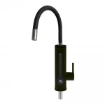 Проточный водонагреватель WEZER SDR-G8TR-Black 3.3 кВт с датчиком температуры многоуровневый термопредохранитель с гибким изливом