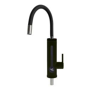 Проточный водонагреватель WEZER SDR-G8TR-Black 3.3 кВт с датчиком температуры многоуровневый термопредохранитель с гибким изливом