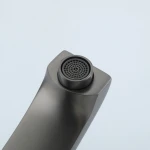 Смеситель для умывальника FRAP F1076-9 однорычажный с литым изливом латунный корпус крепление гайкой Ø35