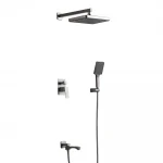 Душевая система FRAP F7176-9 однорычажная латунная с тремя функциями