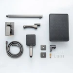 Душевая система FRAP F7176-9 однорычажная латунная с тремя функциями