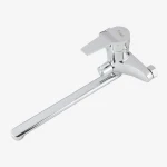 Смеситель для ванны FRAP F22063 однорычажный с длинным плоским изливом хромированный латунный корпус Ø40