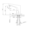 Змішувач для умивальника FRAP F513 сенсорний хромований латунний