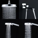 Душевая система FRAP F7175 встроенная 3-х функциональная однорычажная латунная хромированная с диаметром картриджа Ø35