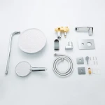 Душевая система FRAP F7175 встроенная 3-х функциональная однорычажная латунная хромированная с диаметром картриджа Ø35