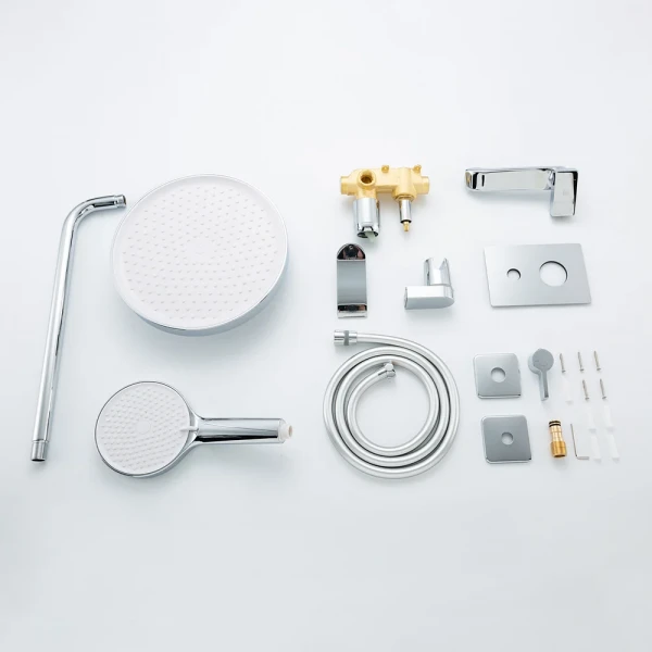 Душевая система FRAP F7175 встроенная 3-х функциональная однорычажная латунная хромированная с диаметром картриджа Ø35