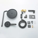 Душевая система FRAP F7175-19 однорычажная латунная 3-х функциональная с диаметром картриджа 35 мм