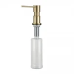 Дозатор рідкого мила GAPPO G402-3 вбудований 300 мл латунь/пластик сатин золотий