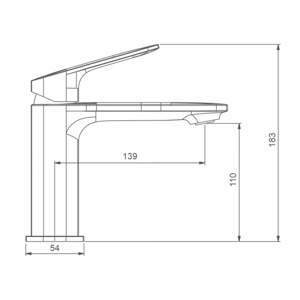 Смеситель для умывальника GAPPO G1028 однорычажный литой латунный хромированный