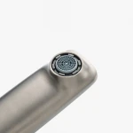 Смеситель для умывальника GAPPO G1028-9 однорычажный с литым изливом крепление гайкой Ø35 серый Gungrey