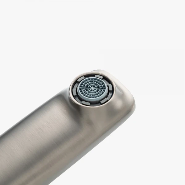 Смеситель для умывальника GAPPO G1028-9 однорычажный с литым изливом крепление гайкой Ø35 серый Gungrey