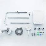 Душевая система GAPPO G2428 однорычажная хромированная латунная с тремя функциями диаметром 35 мм