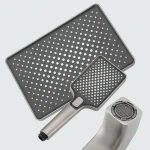 Душевая система GAPPO G2491-9 термостатическая однорычажная трехфункциональная латунная Ø35 серая (Gungrey)