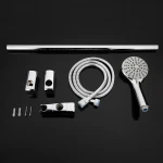 Стойка для душа GAPPO G8006 с мыльницей латунная хромированная настенная