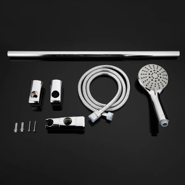 Стойка для душа GAPPO G8006 с мыльницей латунная хромированная настенная