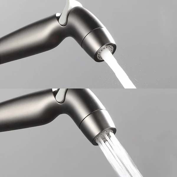 Лейка гигиеническая GAPPO G37-9 с регулировкой потока серая (Gungrey) ABS пластик