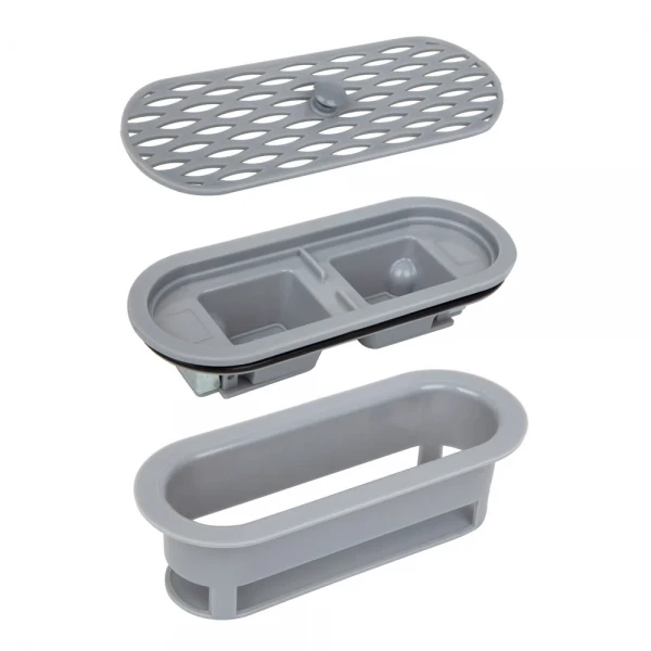 IT13-FT01/300 ITAL Душовий трап 300*70*67 мм ABS пластик, сірий  (блістер) {5/1}