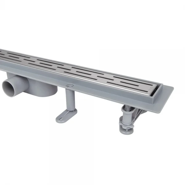 IT13-FT01/400 ITAL Душовий трап 400*70*67 мм ABS пластик, сірий  (блістер) {5/1}