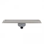 IT03-FT10/ 900 ITAL Душовий трап 900 мм поворот.360, комбін.затвор, Brushed nickel (блістер) {5/1}