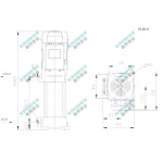 PL2-9 SHIMGE 380В ц/біжний багатоступ. вертик. (1,5 кВт, Нmax=105(84)м, Qmax=67(34)л/хв {1}