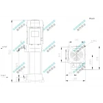 PL4-8 SHIMGE 380В ц/біжний багатоступ. вертик. (2.2 кВт, Нmax=98(77)м, Qmax=100(67)л/хв {1}