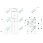 PL4-10 SHIMGE 380В ц/біжний багатоступ. вертик. (2.2 кВт, Нmax=116(96)м, Qmax=100(67)л/хв {1}