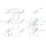 PL8-8 SHIMGE 380В ц/біжний багатоступ. вертик. (3 кВт, Нmax=105(62)м, Qmax=166(133)л/хв {1}